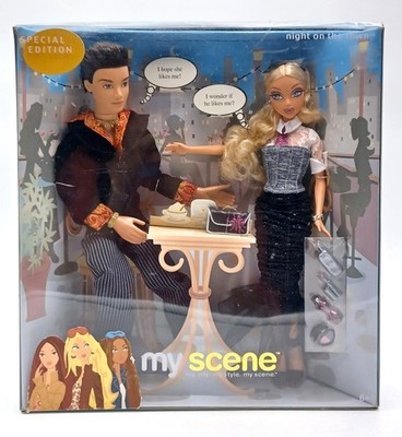 2003 My Scene Night on the Town Barbie Puppe / Mattel B6708 NrfB