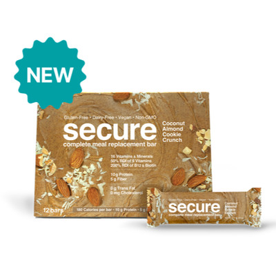 ANDREW LESSMAN Secure Meal Replacement Bars (Coconut Almond Cookie ) 12-Ct