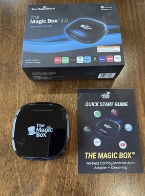 The Magic Box 2.0 Wireless Apple CarPlay Android Auto Adapter Car includes wires