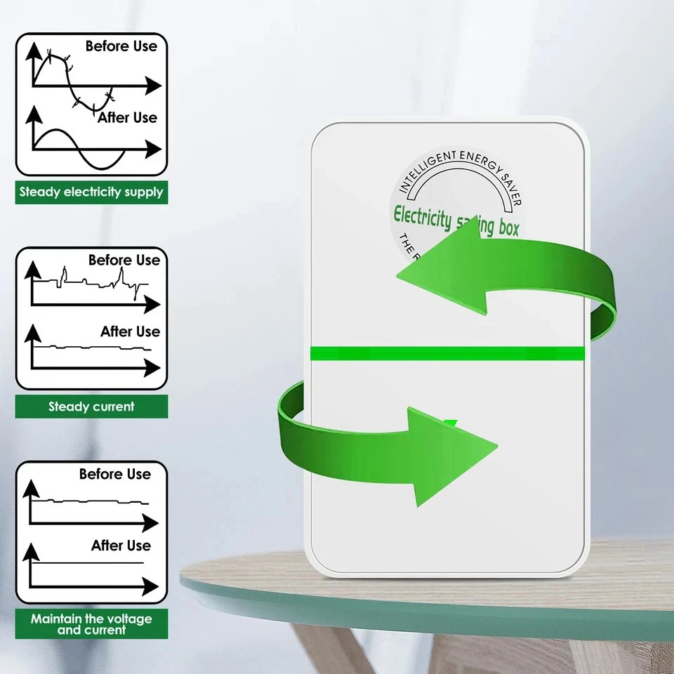 2/4pcs Pro Power Saver Energy Saver Household Power Saver Electricity Saving - image 2 of 4