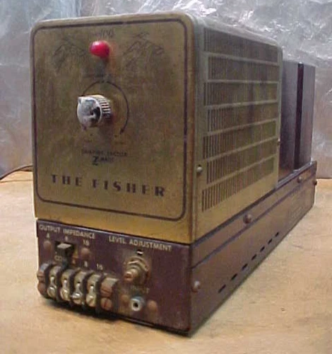 The Fisher Model 100 Vintage Tube Amplifier for Parts/Repair Power Tested Only