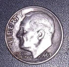 Silver Roosevelt Dime Collection 1961p 1962p 1963p (THREE DIMES)