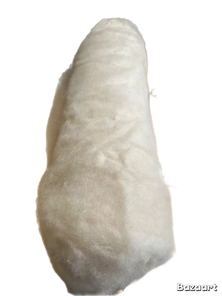 100% Huacaya Alpaca Carded Batt 5.5 oz - White Natural Spinning, Felting, Dyeing - Image 3 of 3