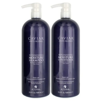 Alterna Caviar Anti-Aging Replenishing Moisture Shampoo & Conditioner 33.8oz 