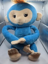 2018 FINGERLINGS HUGS PLUSH MONKEY BORIS BLUE SENSORY TOY INTERACTIVE WOWWEE