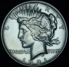 1921 Peace Silver Dollar AU+ ~ 26475