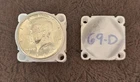 1969-D Kennedy Half Dollar, 40% Silver, BU UNC, Roll of 20, Tube Included