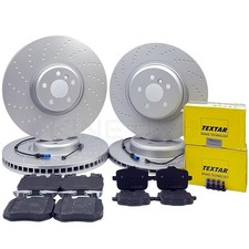 FOR BMW 740e Le G11 G12 FRONT REAR BRAKE DISCS TEXTAR PADS SENSORS 395m 370m