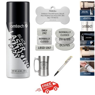 High Contrast Laser Marking Spray for Aluminum, Brass & Stainless Steel - 13oz
