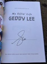 Geddy Lee Signed Book My Effin’ Life Rush
