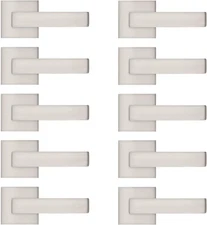 [Pack of 10 Door Lever Dummy Lever Door Handle for Closets French Doors,Square D