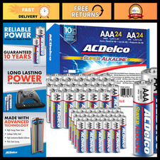 48-Count Super Alkaline AA  AAA Batteries Combo Pack, 10-Year Shelf Life, Reclo