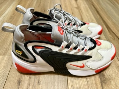 Nike Air Zoom  2K A00269-105 White/Black/Neon Orange Men s Sz 12 EUC