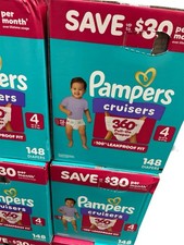 Pampers Cruisers 360 Fit Diapers Size 4 148 Count 22-37lbs Leakproof