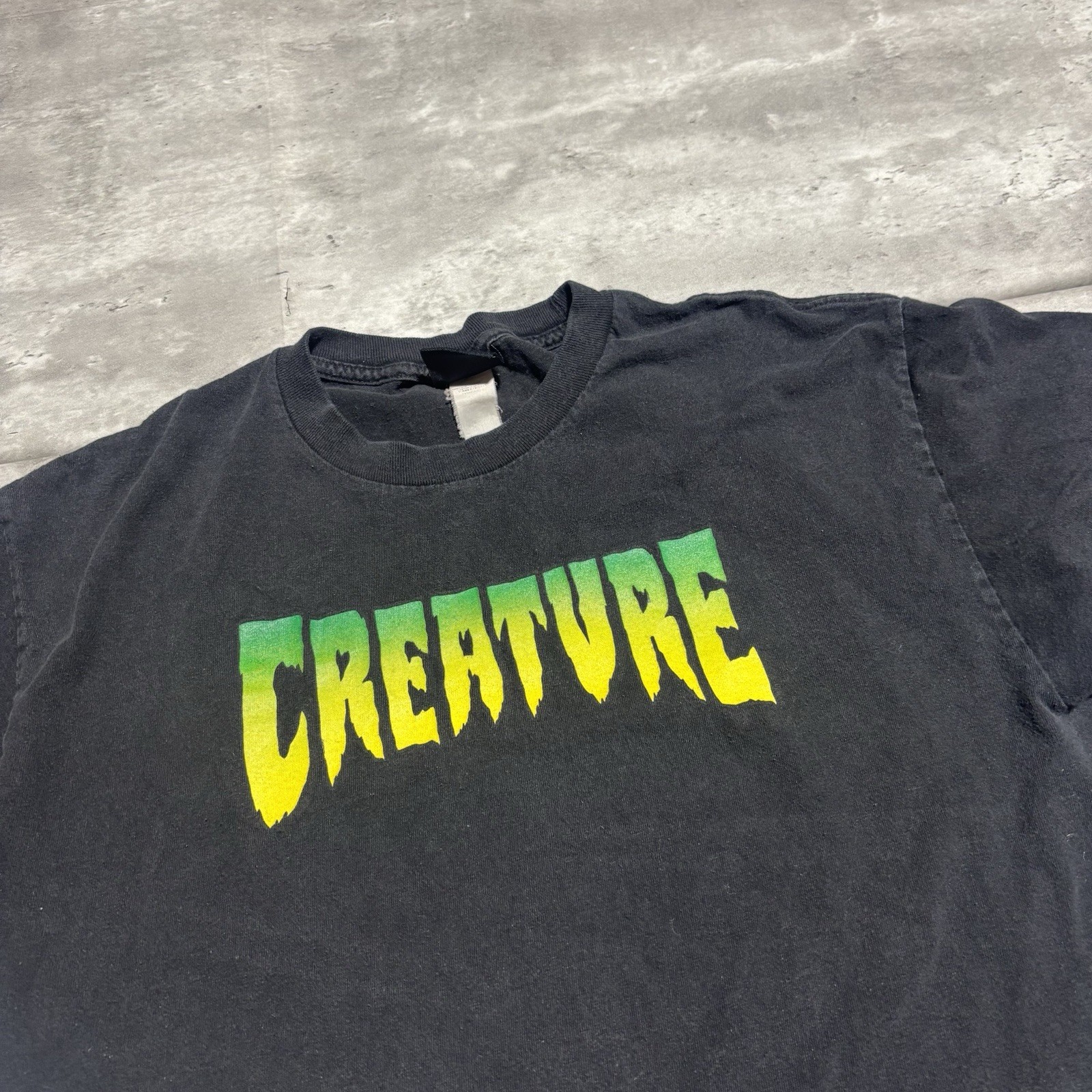 S Shirt Men's Medium Black Cotton Skater Y2k Grunge Nhs*