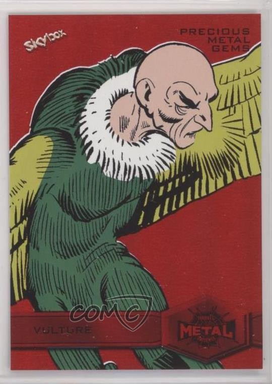 2022 Marvel Metal Universe Spider-Man High Series PMG Red 52/100 Vulture #195