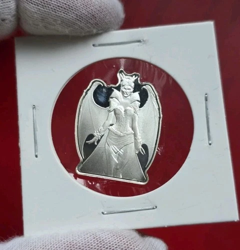 Vampire Woman - 5 Gram .999 Fine Pure Silver Bullion Fractional Art Bar