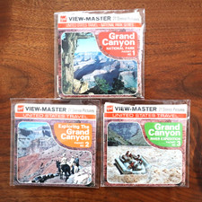 VIEWMASTER GRAND CANYON NATIONAL PARK LOT OF 3 PACKETS NO. A361, A370, A372