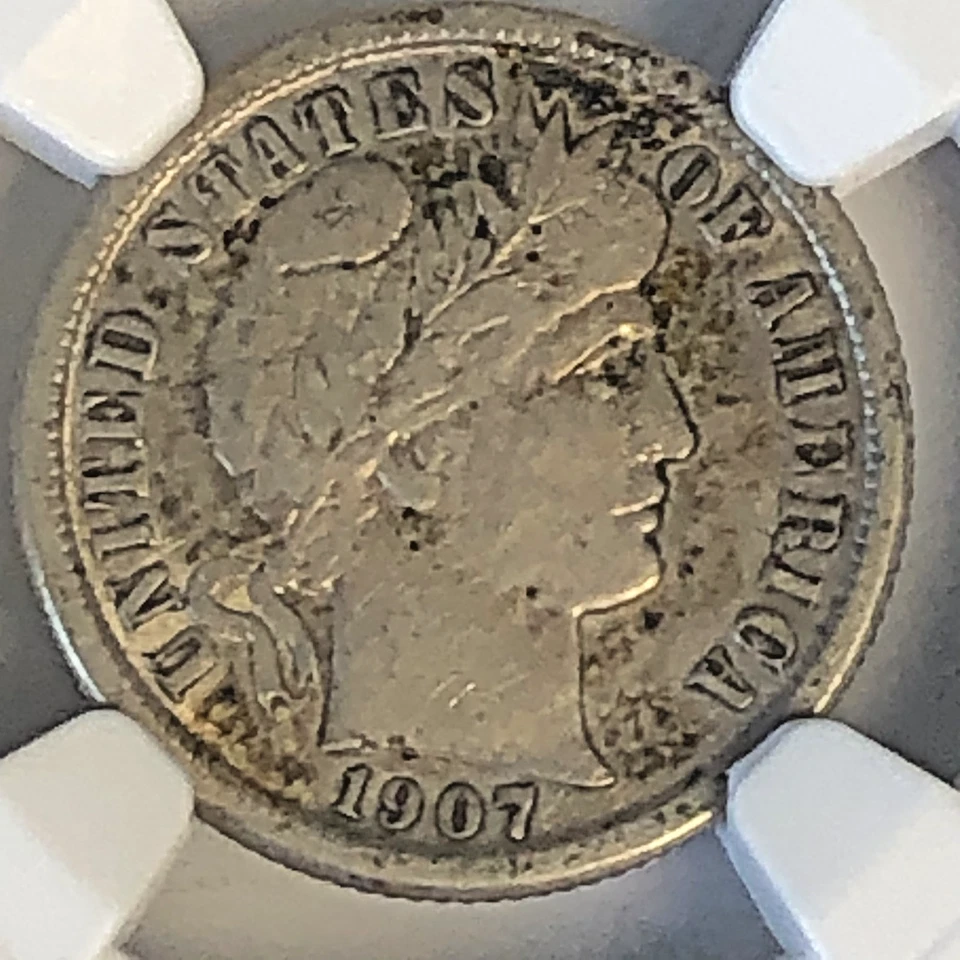 1907 O 10C NGC VF35 - RARE/KEY DATE - STUNNING LOOKING COIN - NICE - BEST PRIC - Image 2 of 3