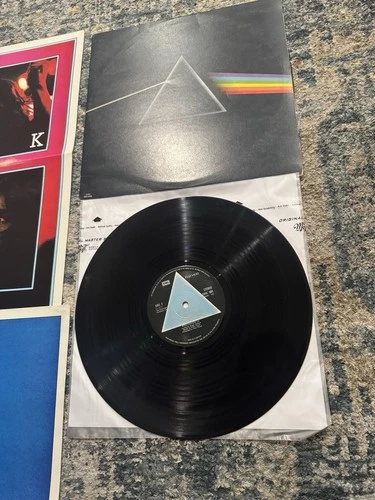 PINK FLOYD Dark Side Of The Moon SOLID BLUE TRIANGLE UK 1st Press A2/B2 1973 VG+