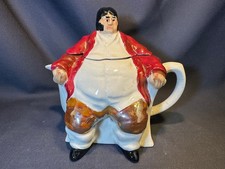 Quorn Pottery Jonathan Brookes Signed Daniel Lambert Teapot 1983 - Read