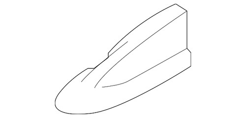 Genuine Mitsubishi Radio Antenna Cover 8723A625WB