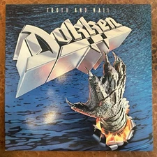 Vtg Dokken Tooth and Nail Vinyl LP Elektra 1984 Pressing Inner Sleeve 60376-1