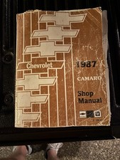 1987 Chevrolet Camaro Shop Manual St-368-87 General Motors