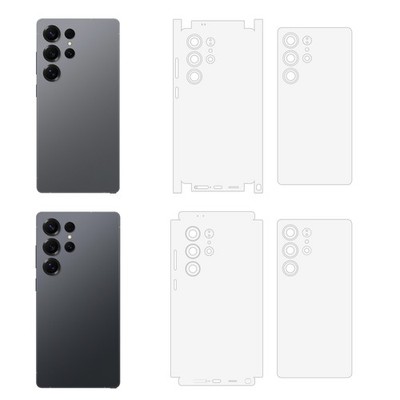 Samsung Galaxy S26 S25 S24 Ultra Skin Transparent Matt Schutzfolie Rückseite