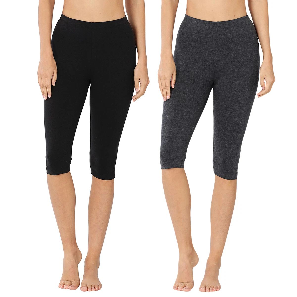 Womens Capri Workout Leggings for Gym or Swim