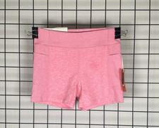 Freely Girls Sara 4 Ribbed High Rise Bike Shorts / Bubblegum