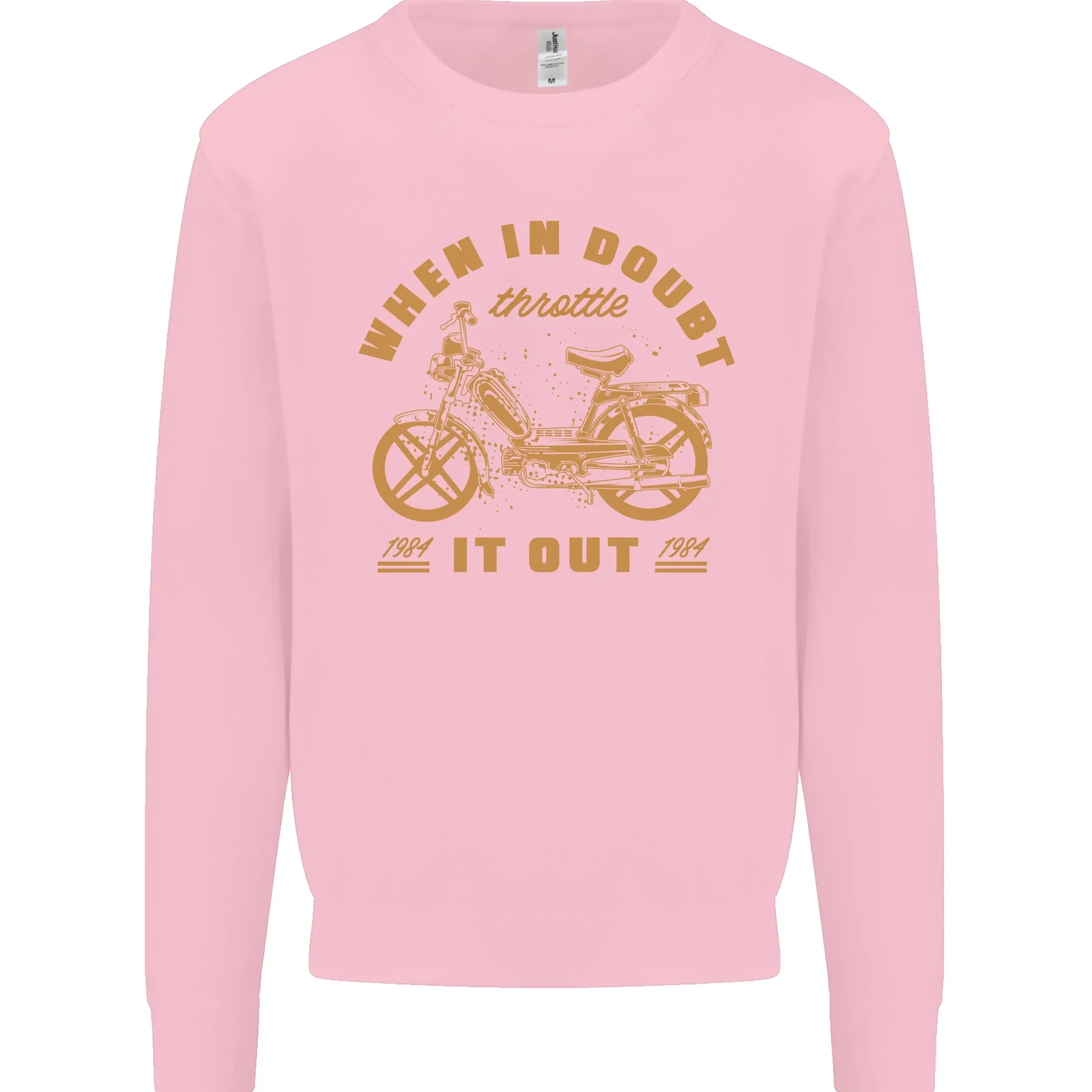 In Doubt Moped Biker Motorcycle Scooter Men's Sweatshirt