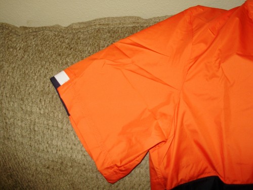 NFL Chicago Bears Nike 1/2 Zip Lightweight Orange S/S Golf Wind Jacket Men Large - 第 8/11 張圖片