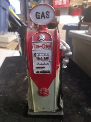 Unbranded Resin Fire-Chief Gas Pump Bank 9-1/2'' High