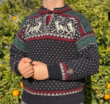 Dale Of Norway Classic Winter Knit Sweater Cardigan Jacket Jeresy Size M