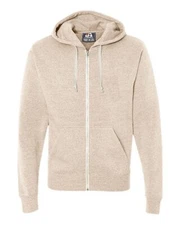 J. America 8872 Triblend Full-Zip Hooded Sweatshirt