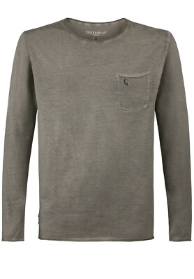 Stockerpoint Shirt Falko langarm stein grau Herren Gr. L XL XXL