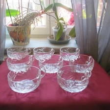 8 Cups for Fruits or Punch or Ice in Crystal from Saint Louis Chantilly