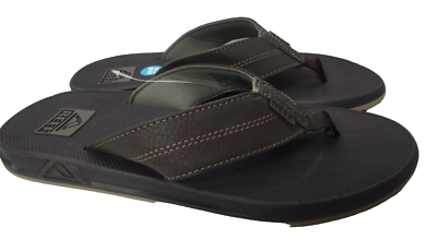 Reef Element TQT Bottle Opener Flip Flop Sandals Men SZ 13 Black Slip-On Amazon.com | REEF Mens Sandals, Element TQT, Black/Gum, 6  main image 2