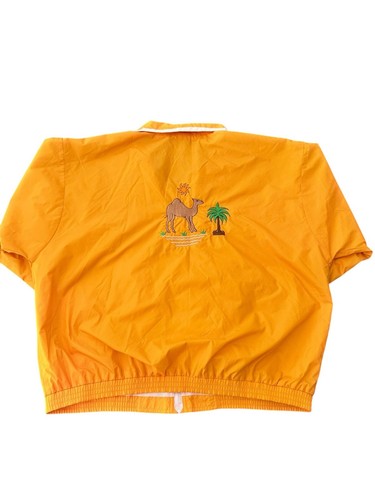 Vintage Gear For Sports Jacket XL Yellow Operation Enduring Freedom Camp Doha Ku - Picture 2 of 6