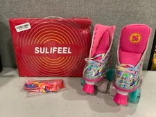 Sulifeel Rainbow Roller Skates, EU Size 34