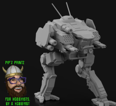 CDA-41S Cicada Alternate Mech Model For Battletech 6mm-10mm-15mm