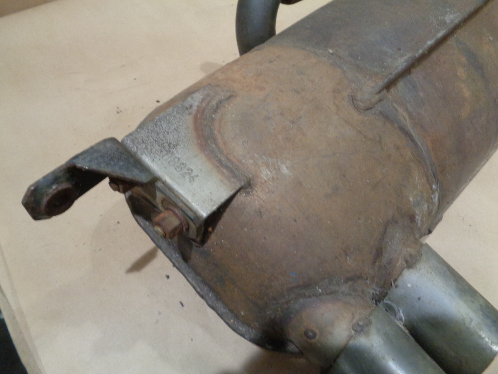 Ferrari 308 GTBI/GTSI Quattrovavole 82-83 - Muffler / Silencer - P/N 118824