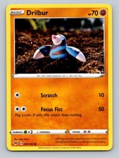 2020 Pokemon Card Vivid Voltage Drilbur 91/185