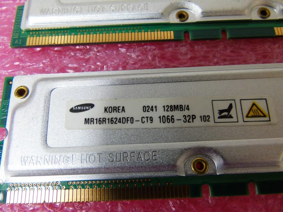 256MB (2x128MB) - Dell Samsung Desktop RAMBUS Memory -  MR16R1624DF0-CT9 - Image 4 of 4