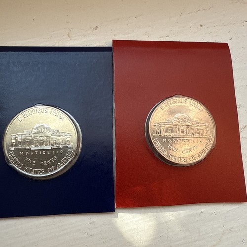 2021 P and D Jefferson Nickels 2 Coin BU Cut from US Mint Set Five Cent 5c Coins - Picture 8 of 10