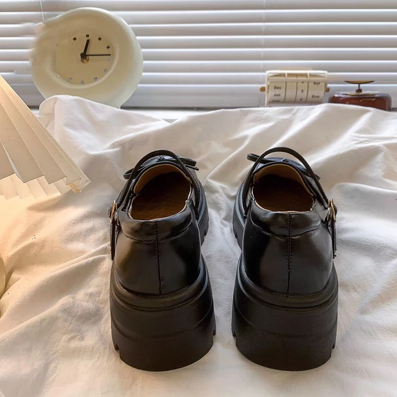 Japanese Lolita Girls Flats Shoes Faux Leather Mary Janes JK Uniform School Shoe - Image 4 of 4