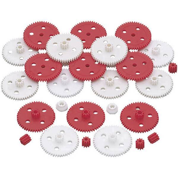 PLASTICA ASSORTIMENTO DI INGRANAGGI TIPO MODULO 0.5 NUMERO DENTI 50 10 1