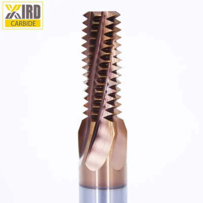 9/16-12 UNC 4 FLT Tungsten Carbide Milling Cutter Thread Mill Cutting Tool AlTin
