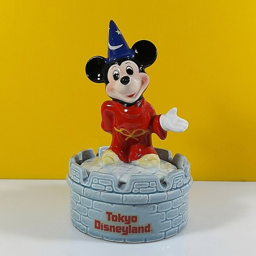 Disney Music Box Tokyo Disneyland Mickey Mouse Fantasia Wizard Figure Rotate eBay
